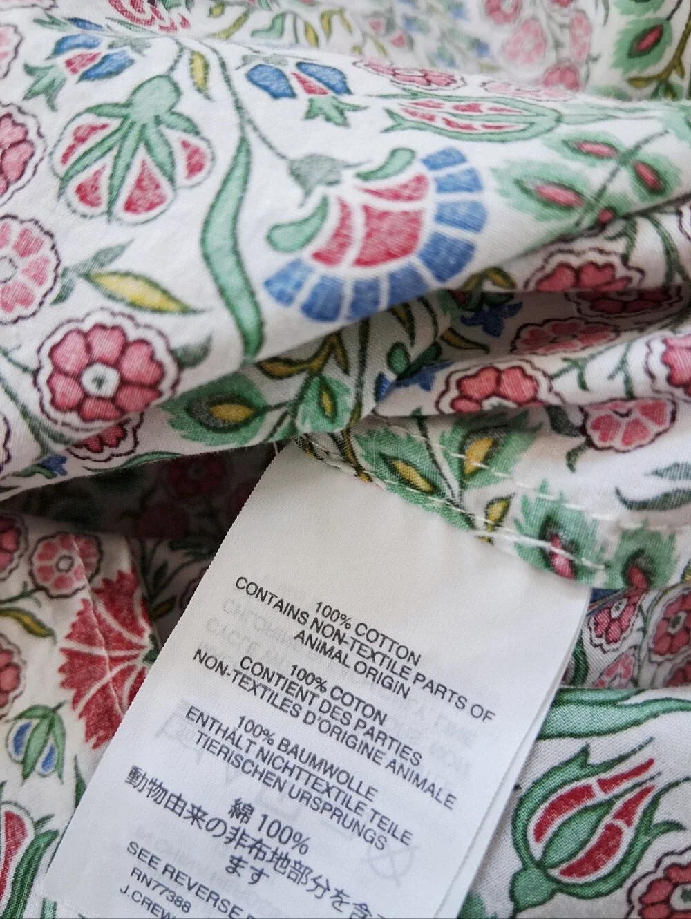 J. Crew Liberty Art Fabric Isborella Floral The Perfect Shirt